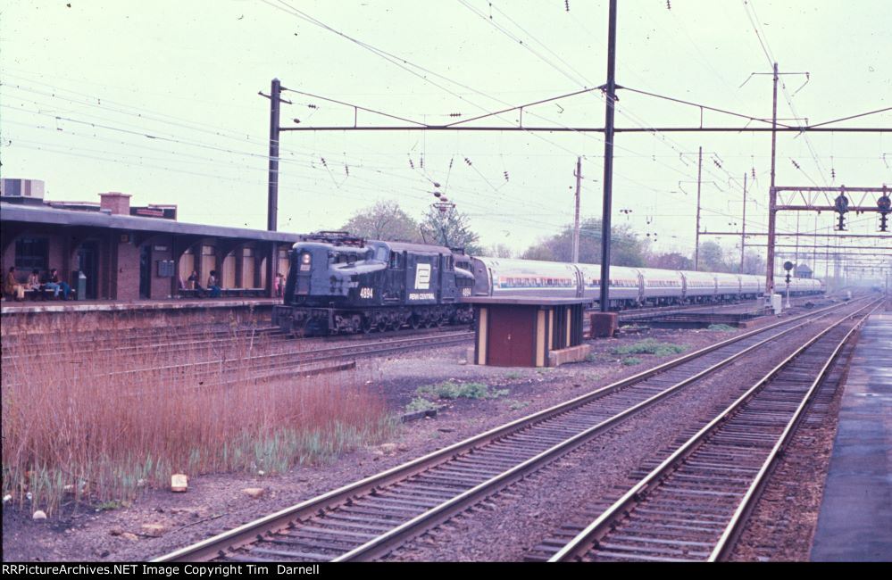 PC 4894 on Amtrak train